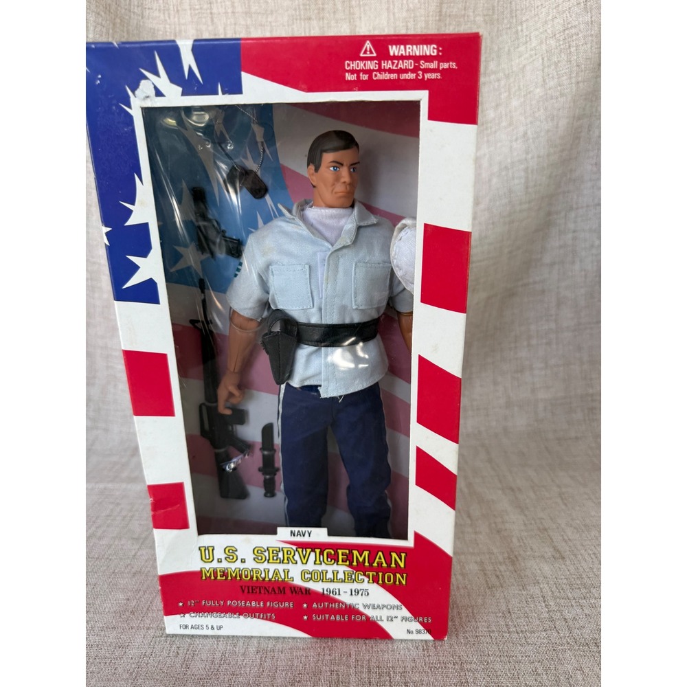 Formative U.S. Serviceman Action Figure Navy 12" Blue New Vietnam War Memorial
